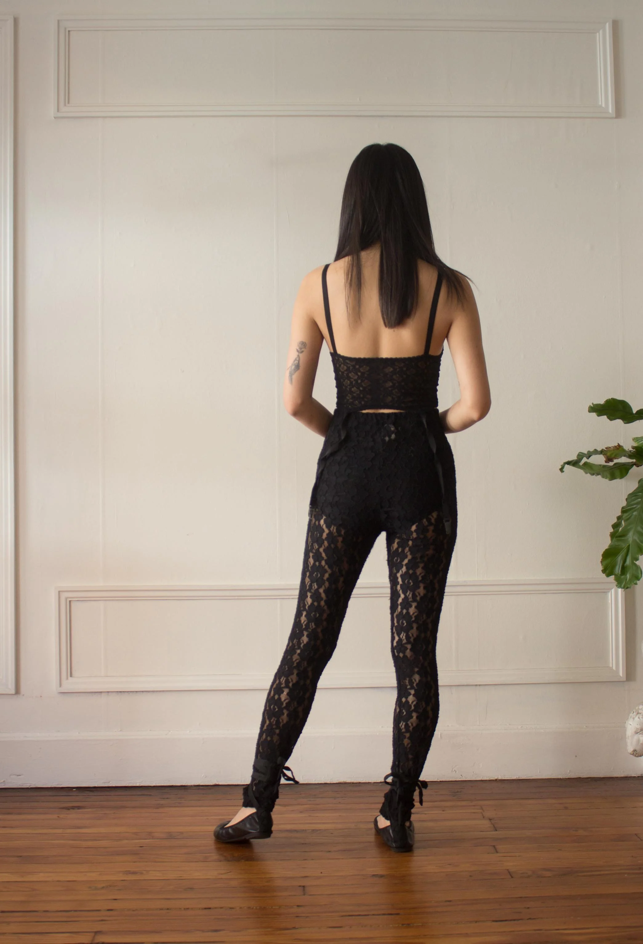 1990s Comme des Garçons Black Lace Leggings — Wayward Collection